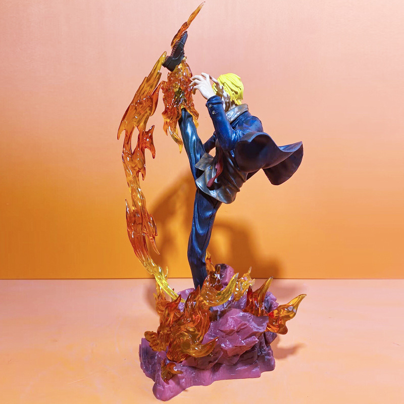 ワンピースwifi山治麦わら帽子団悪魔风脚三主力gkモデルフィギュアv置物vグッズ|undefined
