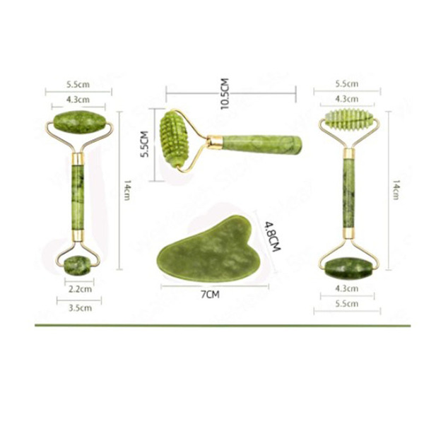 FENGFAN Roller Jade Massager Eyes Neck Forehead Beauty Gua Sha Prick…