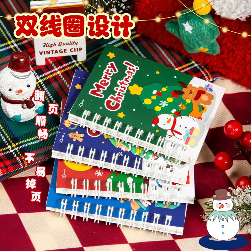 可爱卡通手账本A5线圈本笔记本学生口袋小本子礼物学习文具记事本