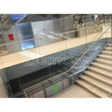 厂家直销钢化玻璃护栏小区门口栏杆 玻璃栏板 无立柱款