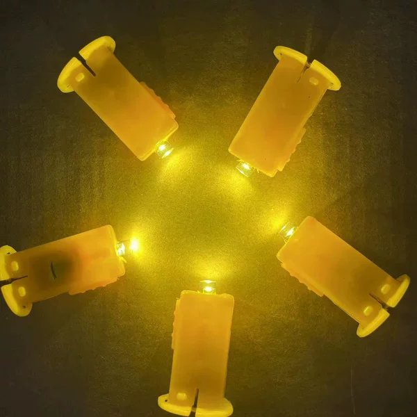 Paper lantern wick DIY handmade luminous colorful yellow light electronic material package LED electronic lamp kindergarten