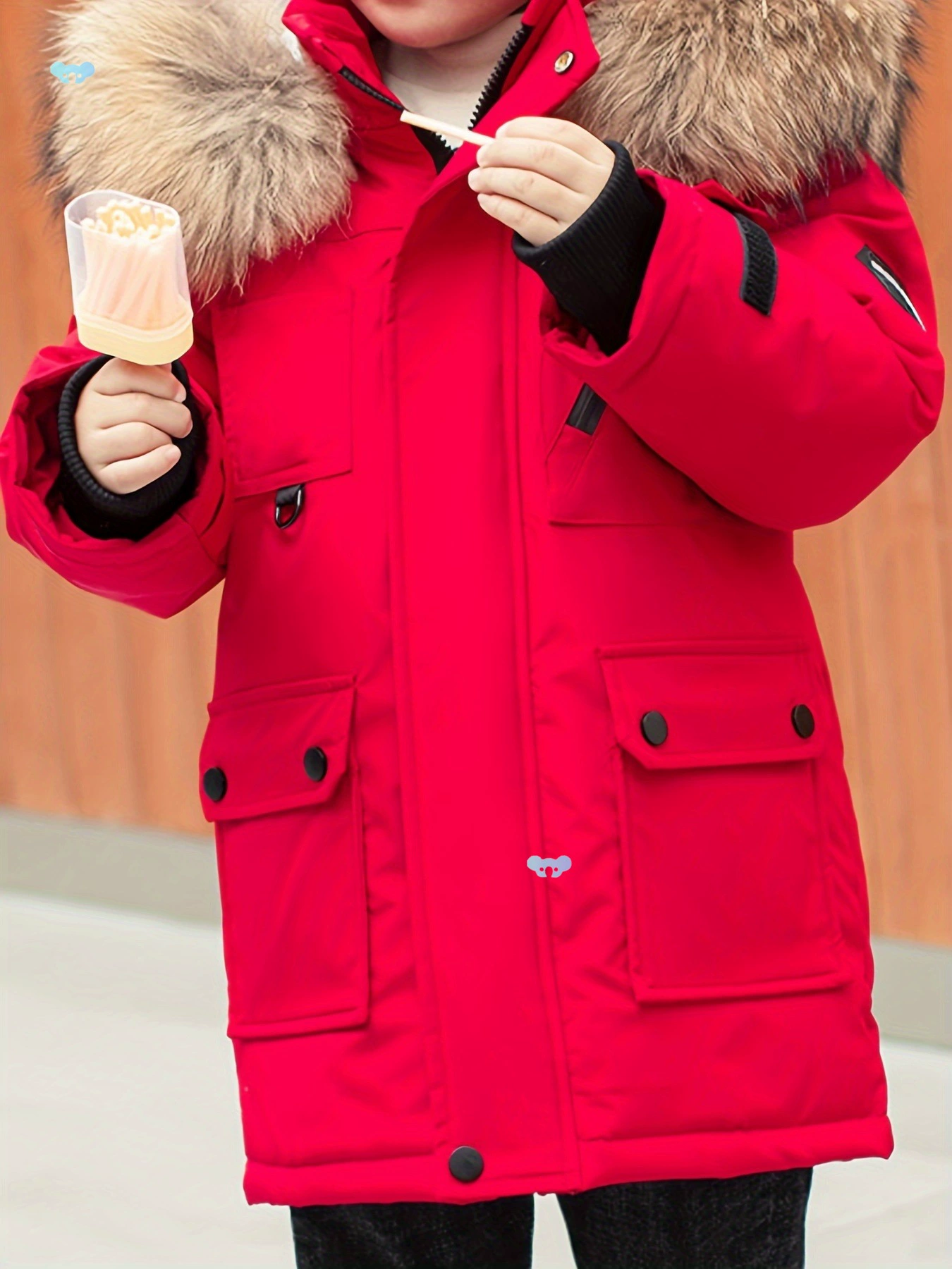 Детская куртка средней длины, осень-зима, утолщенная, для трансграничной торговли