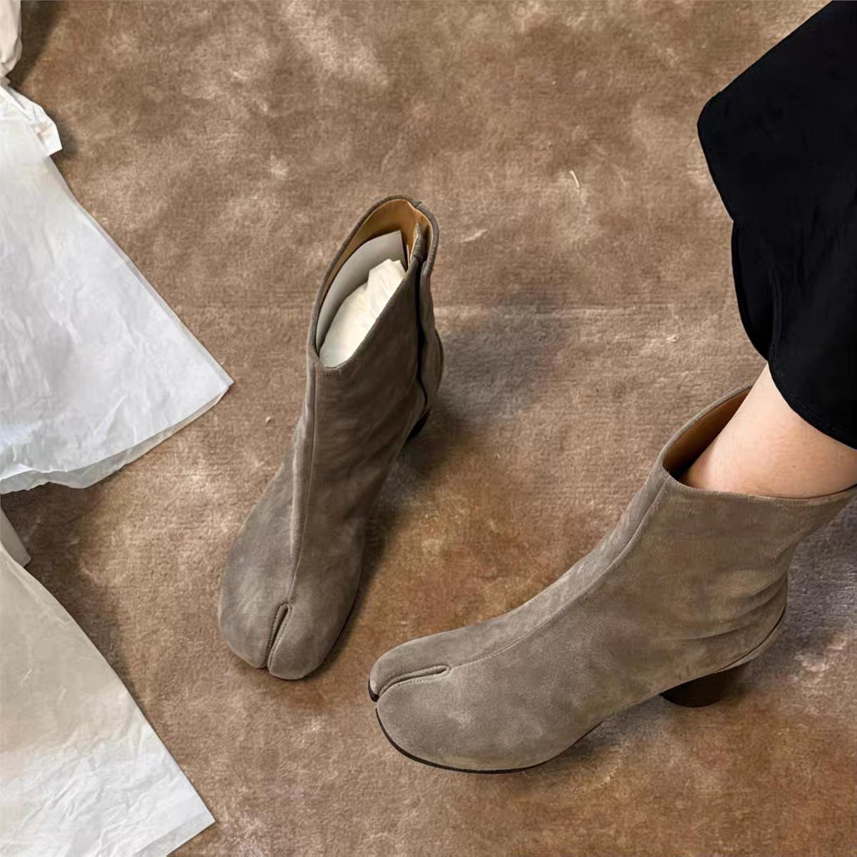 Gray heel height 5.5cm (single mile)