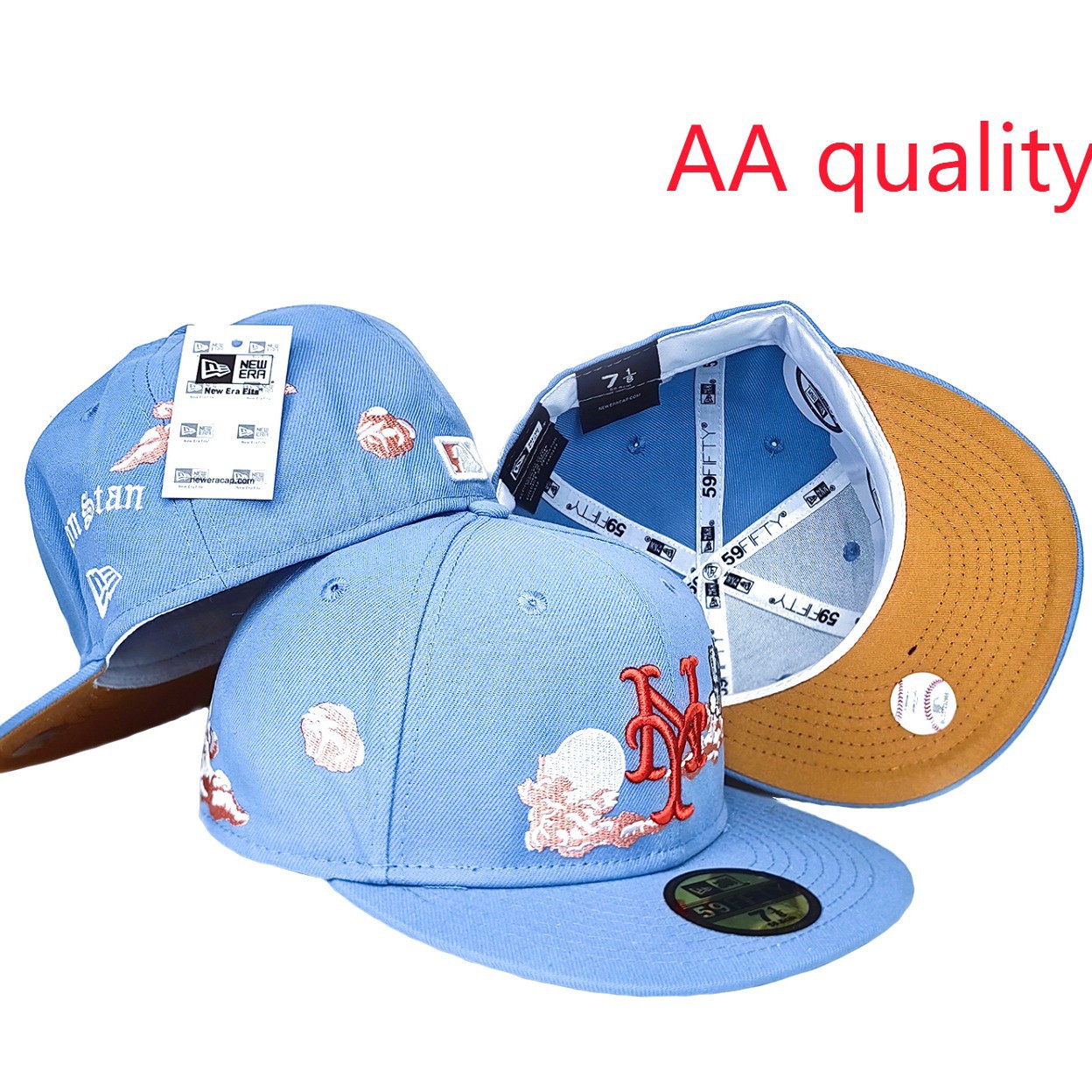 2025 nueva gorra de béisbol MLB de comercio exterior transfronterizo de gran venta, sombrero de borde plano de moda de ala plana móvil Loki