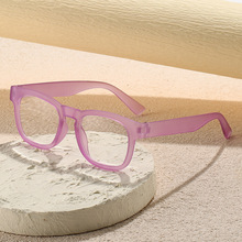 欧美跨境方框眼镜框镜架女高级感大框复古素颜防蓝光近视平光镜