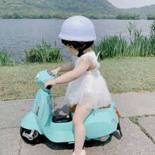 遥控儿童电动摩托车三轮车可坐男孩女孩宝宝玩具车充电1.2.3周岁
