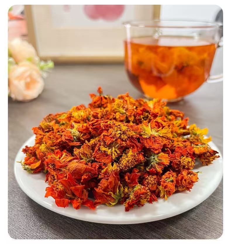 Ice Chrysanthemum Tea Bing Ju Dried Tianshan Snow Chrysanthemum Flowers for Brewing 50g Jar quality and texture