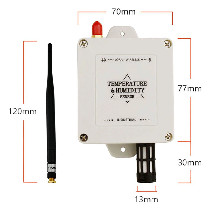 Беспроводной датчик температуры и влажности окружающей среды мониторинга погоды холодного хранения высокой точности Lora выходной температуры и влажности передатчик