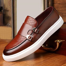 P 61092 Men's Plaid Leather Shoes Ӣ�׷�ƤЬ ŷ���羳