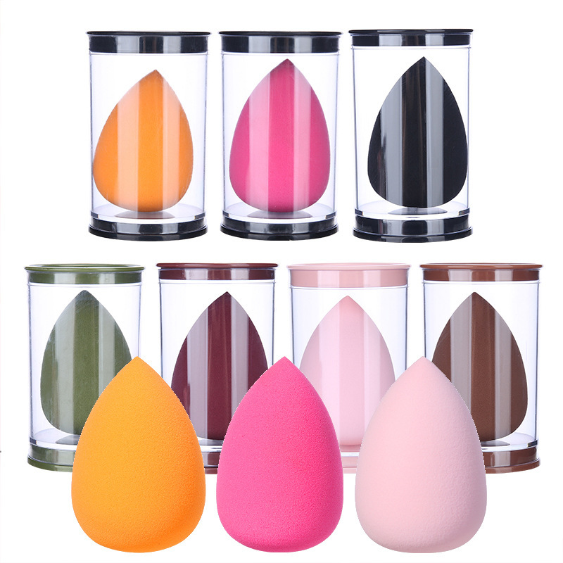 Lamella Gourd oblicua corte gota de agua soplo de polvo de espuma hidrófila gran belleza huevo multi-color soplo de polvo pelo al azar