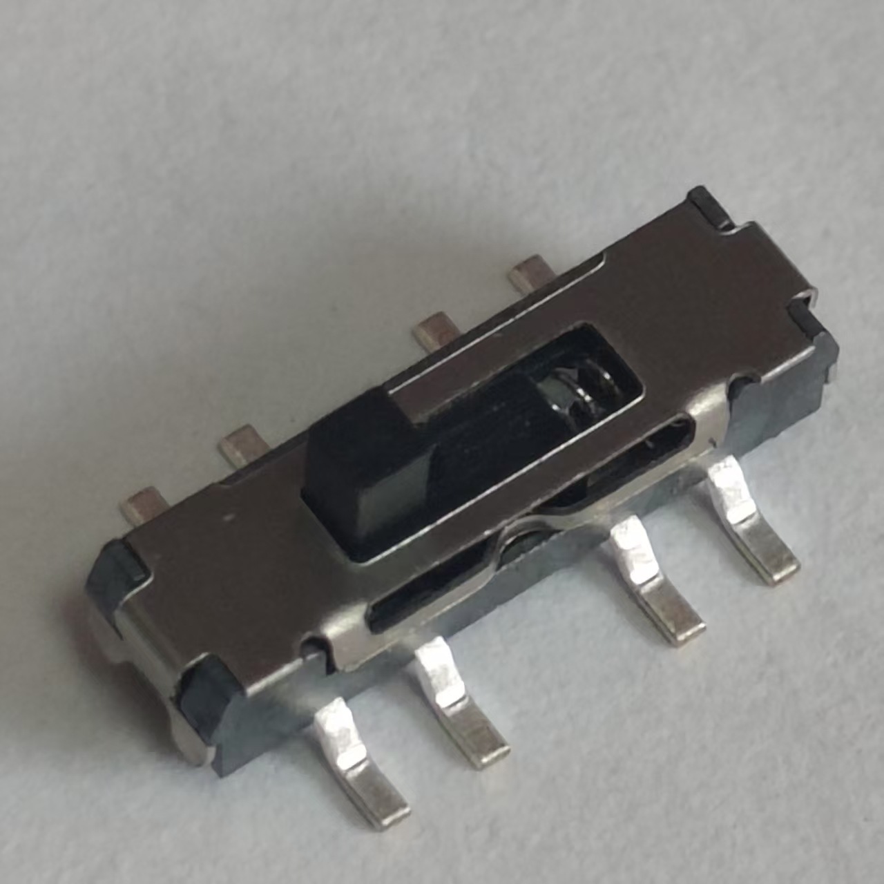 拨动八脚带复位开关三档复位波动开关八脚立式滑动开关复位拨码