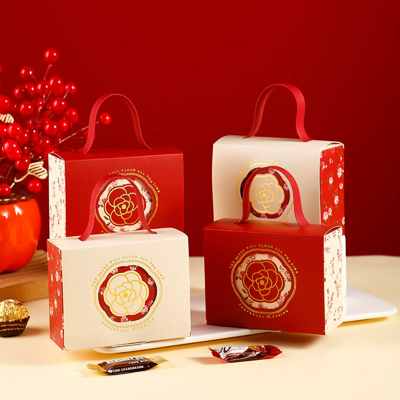 Свет роскошный ручной подарок конфеты коробка Расширенный свадебный стол сахар небольшой подарочной коробке Свежие деревянные кольца портативные конфеты коробка пустая