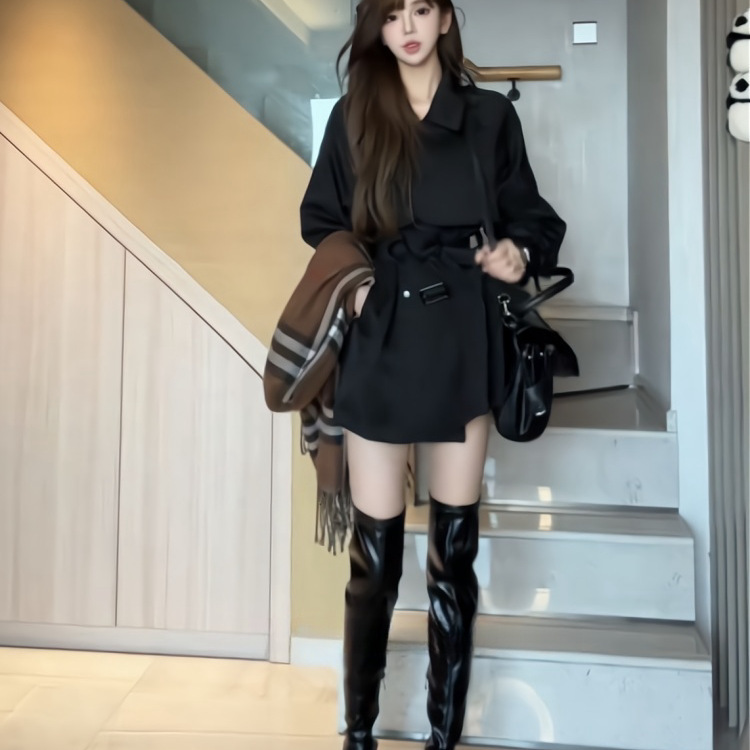 福金金金金秋英伦风女装设计感风衣外套|undefined