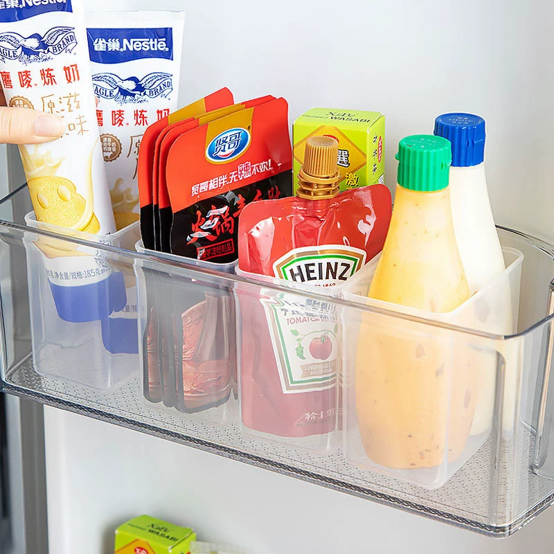 Прозрачный холодильник в японском стиле боковая дверь коробка для хранения Настольная канцелярская косметическая сортировка коробка может быть настенная коробка для хранения