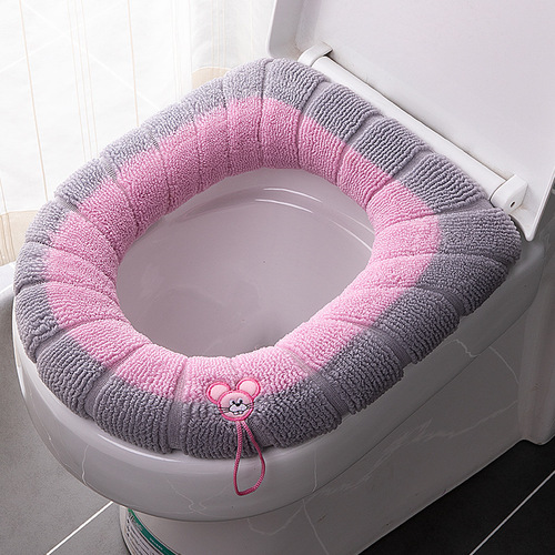 Toilet seat cover, toilet mat, home use, winter thick warm toilet seat cushion, portable washable toilet seat ring