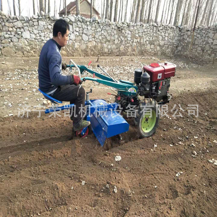座驾手扶耕田土拖拉机开沟旋耕打田拖拉机山地小型耕犁地起垄机厂