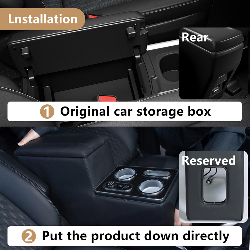 Suitable for Toyota Noah90 Series Armrest Box, Armrest Voxy95 Series Storage Box, Business Car Multifunctional Box