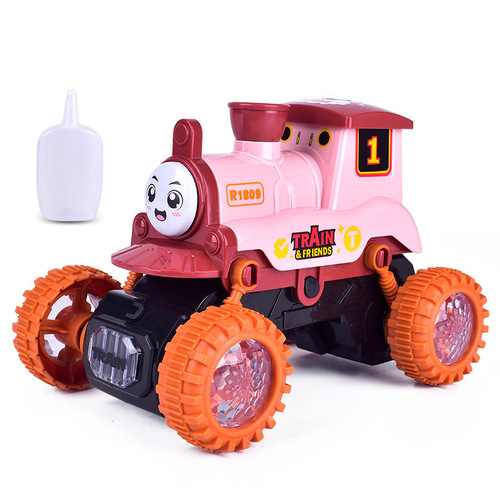 New children's toy smoking train electric creative swing stunt steam simulation model locomotive