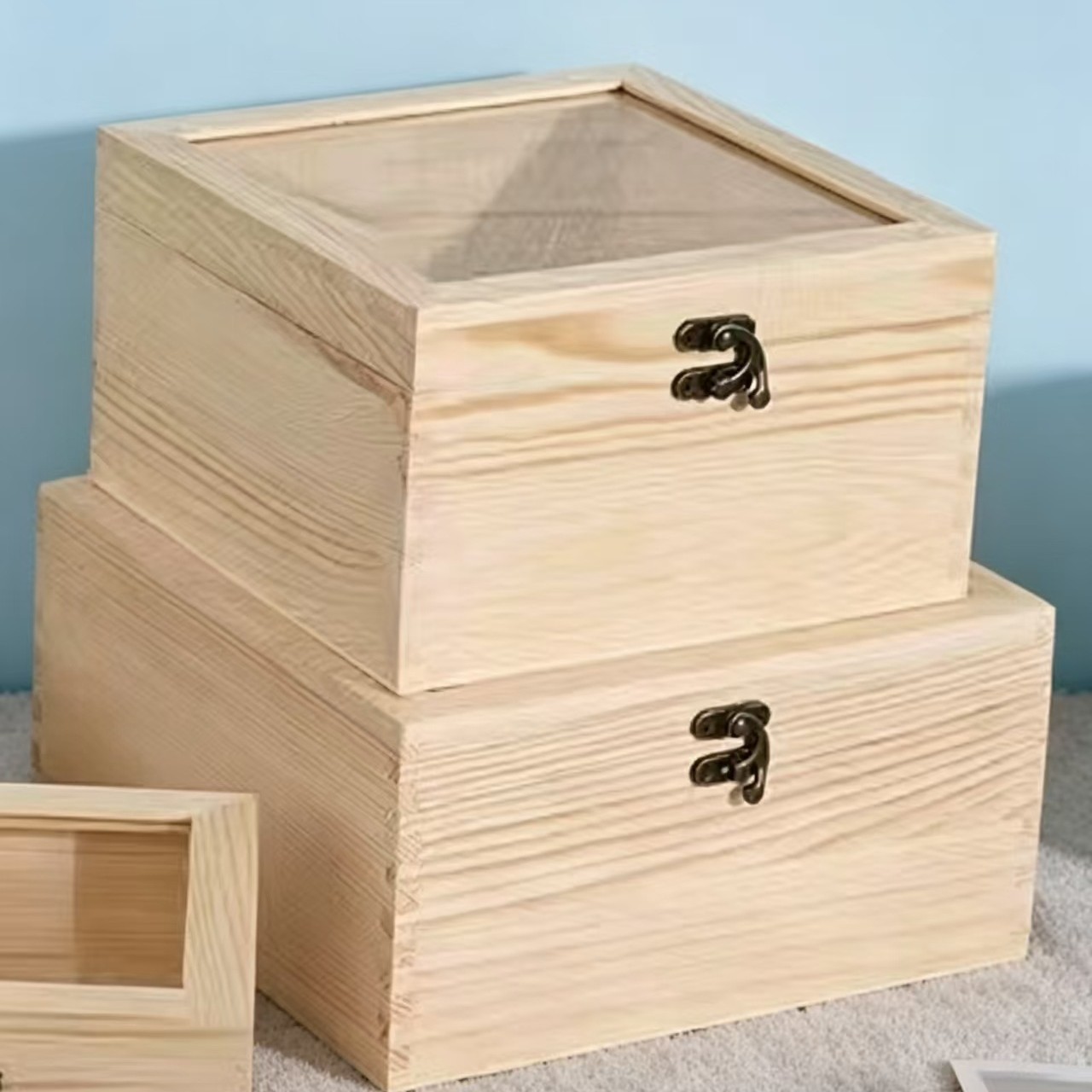 Storage Box, Solid Wood Gift Packaging Box, Wooden Storage Box, Rectangular Wooden Box, Treasure Box, Solid Wood Storage Rack