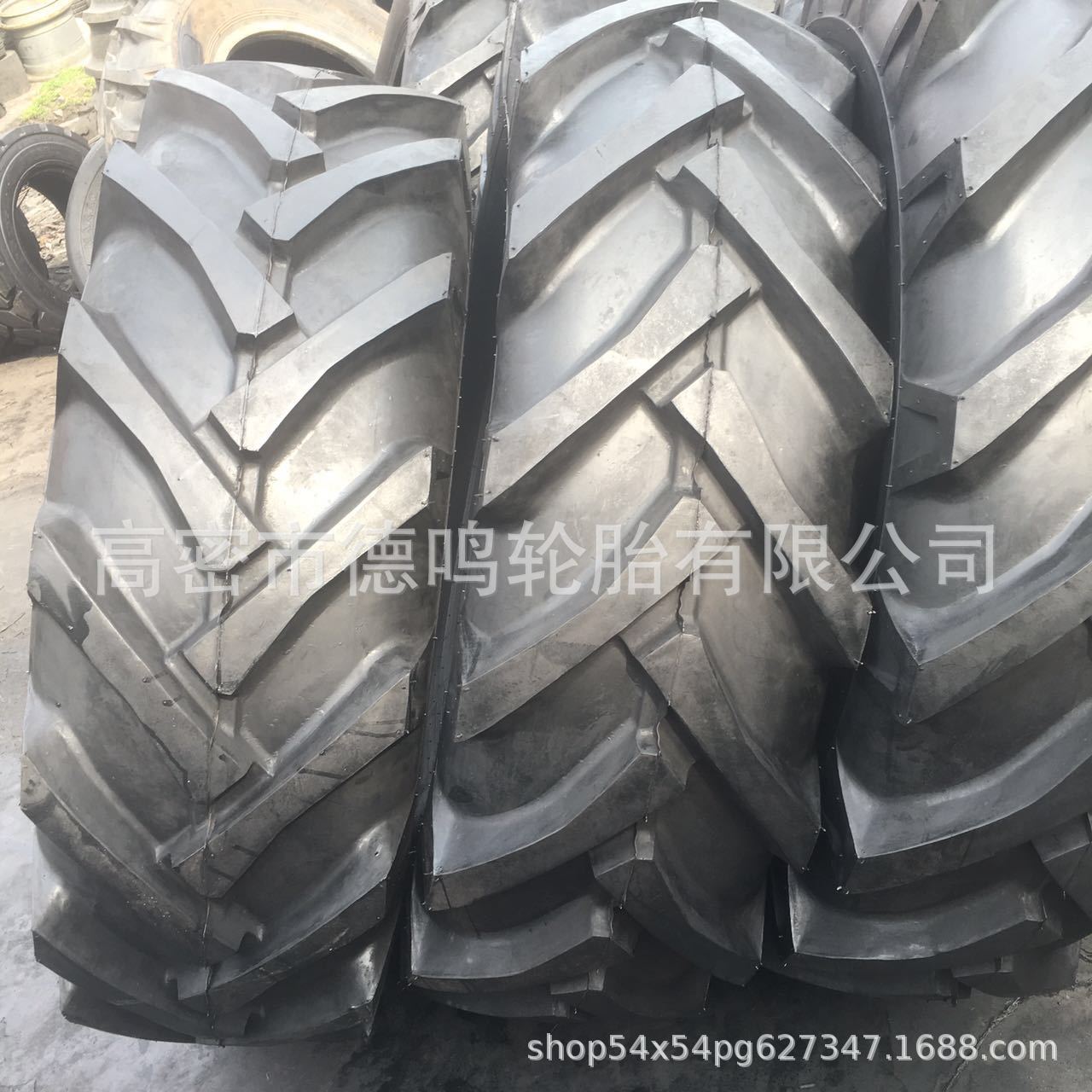 Neumático para montacargas con brazo telescópico para maquinaria de construcción, 15.5/80-24, neumático agrícola de espiga al vacío