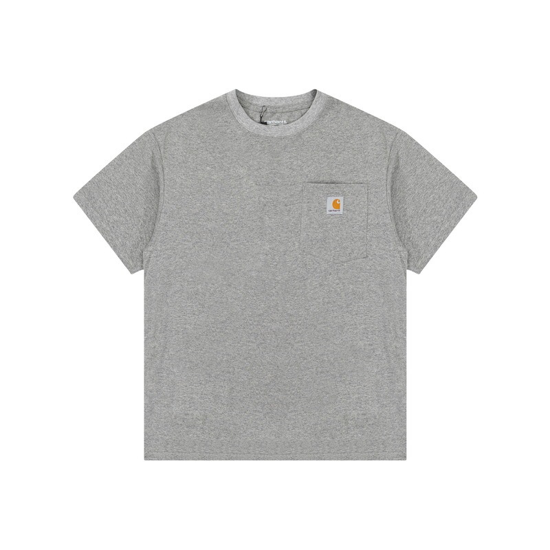 Carharttカハートk87小標純色工装ポケット半袖男女潮牌ゆるい丸首カップルtシャツ|undefined