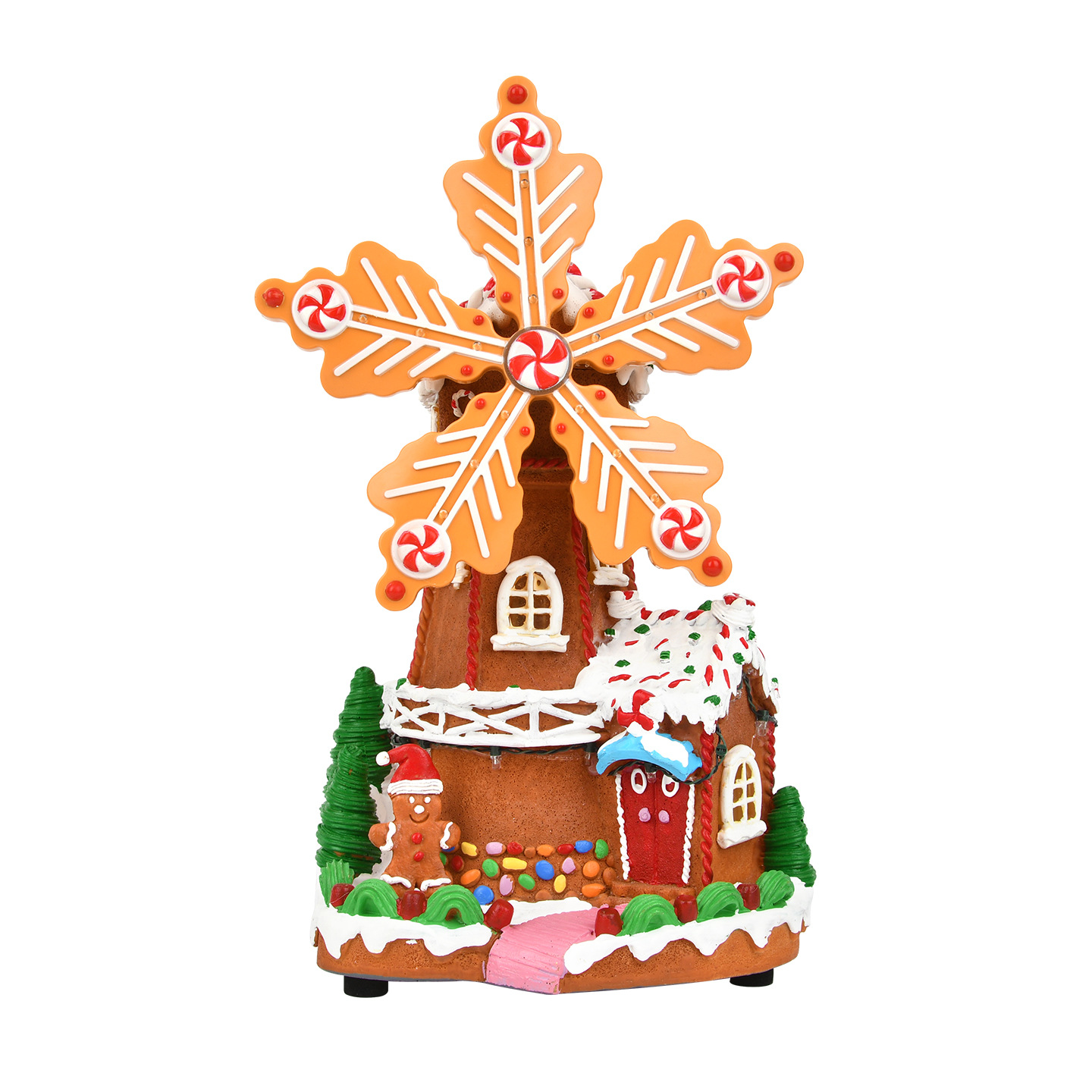 Decoraciones de Navidad luminosas caja de música caja de sonido bolas de cristal regalos para niños regalos adornos de resina de escritorio