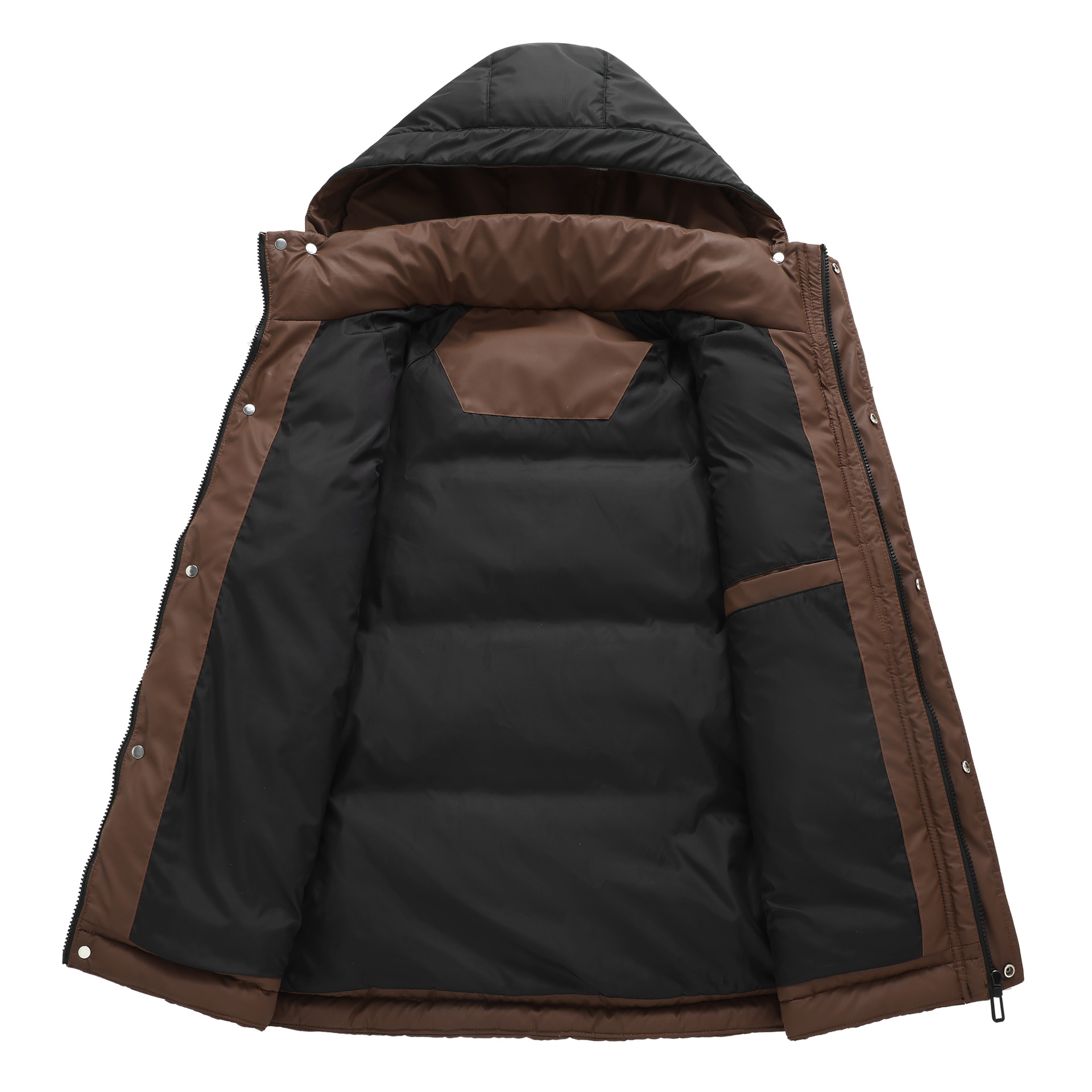 Men's Down Jacket With Stand Up Collar For Winter Urban Style_voghion.com