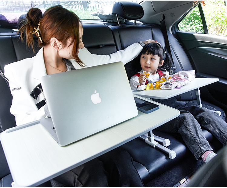 Car-Mounted Folding Small Table, Car Computer Desk, Rear Seat Writing Desk, In-Car Office Desk