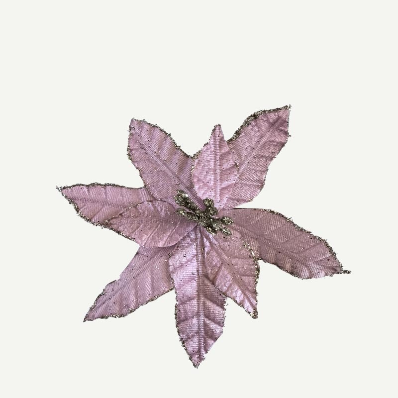 Nuevo polvo de Navidad transfronterizo de simulación flores de Navidad decoración de árbol de Navidad decoración de fiesta decorativa atmósfera del hogar