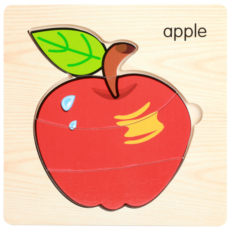 Nuevo rompecabezas tridimensional de madera de mano tráfico animal marino Ilustración cognición rompecabezas infantil juguete de rompecabezas de educación temprana