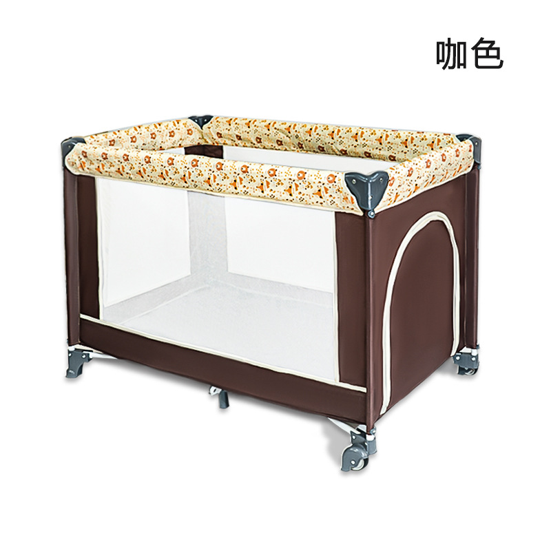 Cuna de bebé cama multifuncional para niños cama BB cama de juego portátil cama plegable cama de recién nacido cama de costura de estilo europeo