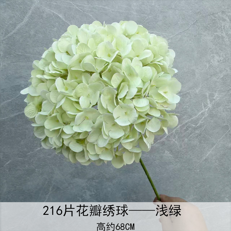 Nuevo en 2025, Decoración de Flores de Hortensia Individual en Forma de Piruleta, Recomendado para Decoración de Salones de Boda, Hoteles y Hogares, Diseño de Arreglos Florales, Decoración Suave