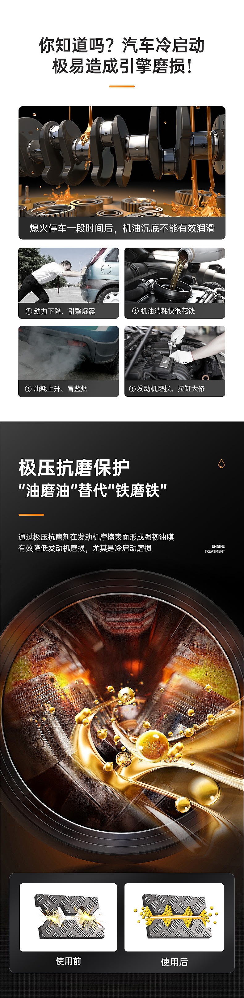 Car Servant Anti-Wear Protective Agent, Car Engine Repair Agent, Noise Reduction and Vibration, Powerful Treatment of Burnt Oil, Fine Additive