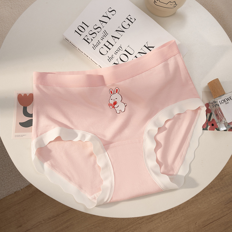 10A entrepierna antibacteriana entrepierna de algodón entrepierna larga entrepierna modal sin costuras calzoncillos de cintura media cabeza calzoncillos de primavera y verano para mujer