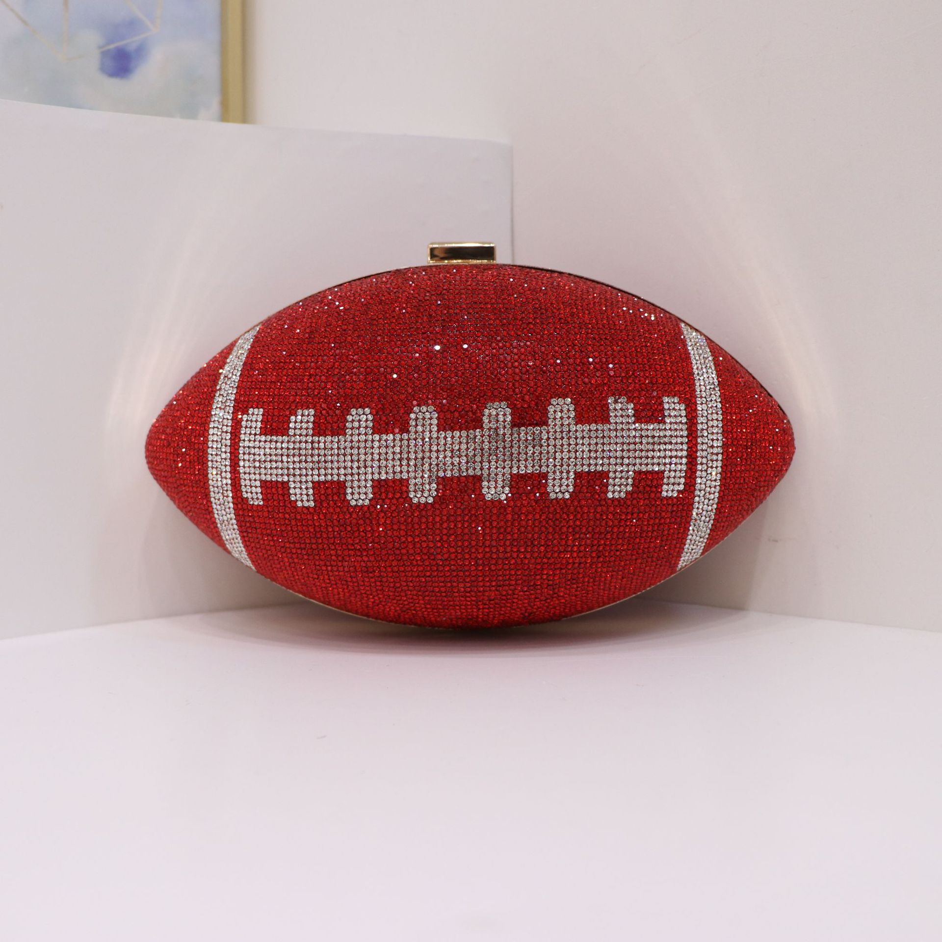 Bolsas de cena europeas y estadounidenses transfronterizas Rugby Premium Diamond Lady Handbags Fashion Party Wedding Bag