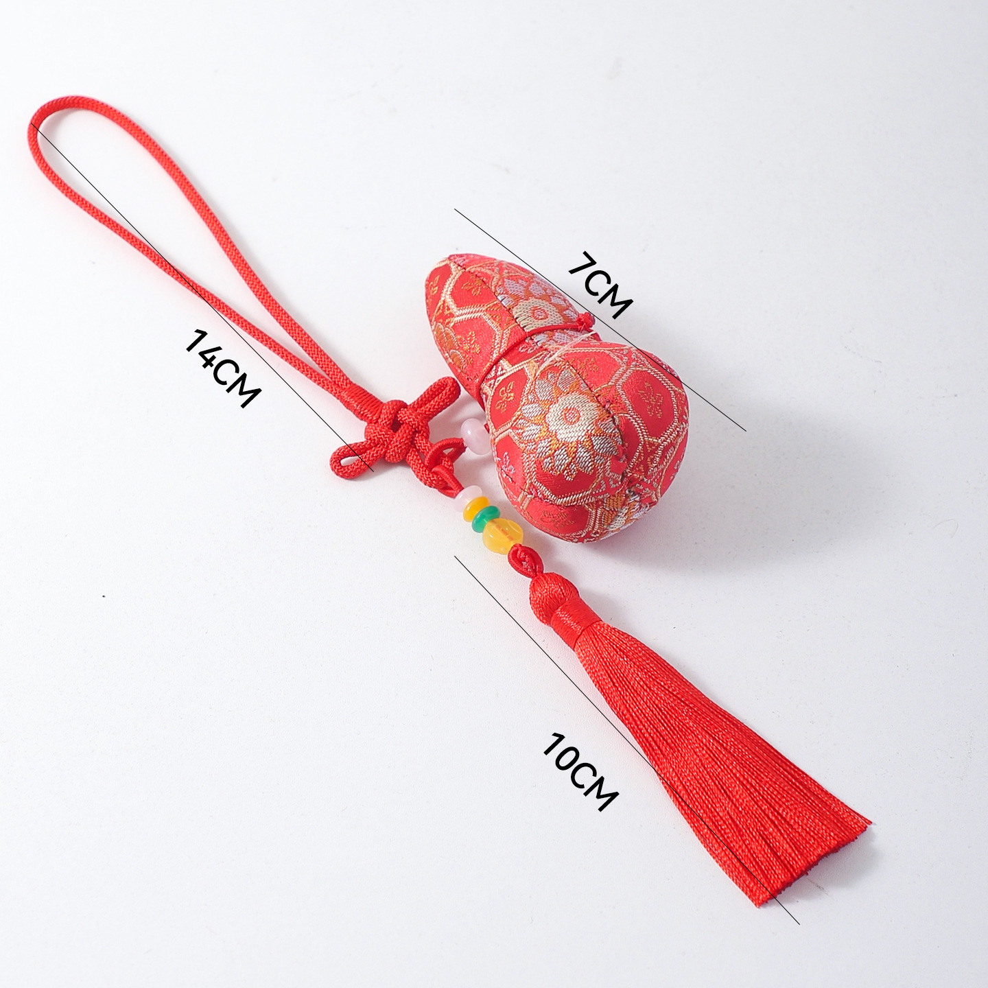 Colgante de siete colores de cordier de Año Nuevo colgante de bordilla de canciones de flores colgante DIY decoración floral