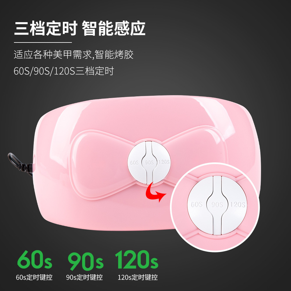 Mini lámpara UV LED para uñas con diseño de mariposa