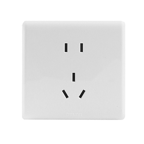Delixi switch socket panel type 86 household one-open five-hole usb wall concealed 16A power switch ultra-thin