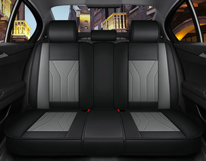 Cross-border car seat cushion full enclosure seat cover Nappa leather seat cushion winter seat cover AliExpress four seasons universal