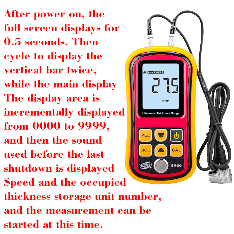 标智GM100超声波测厚仪金属厚度测量Ultrasonic thickness gauge