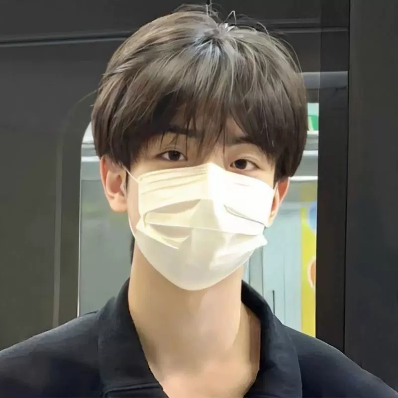 假发男短发斜刘海纹理感短直发时尚帅气蓬松化纤头套女拼多多货源