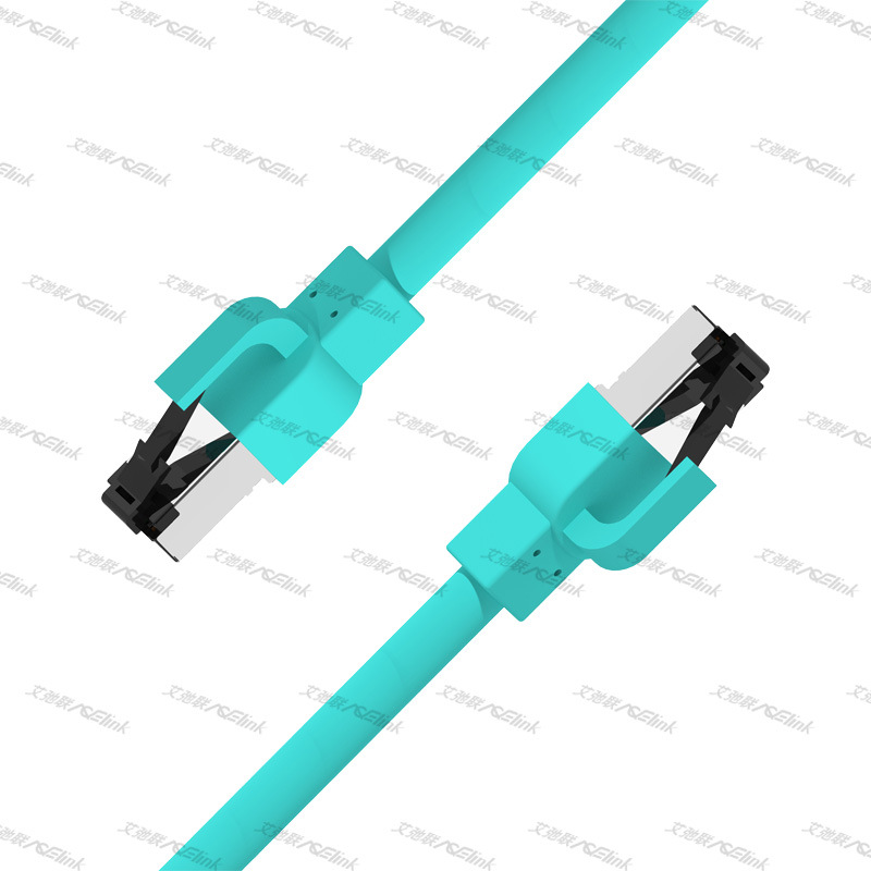 超五类网线8芯双绞CAT.5E成品网络跳线TPE柔工业以太网SF/UPT