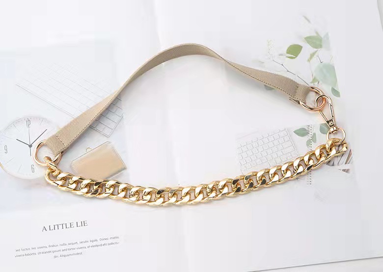 Fashion Solid Color Metal Chain Belt display picture 5
