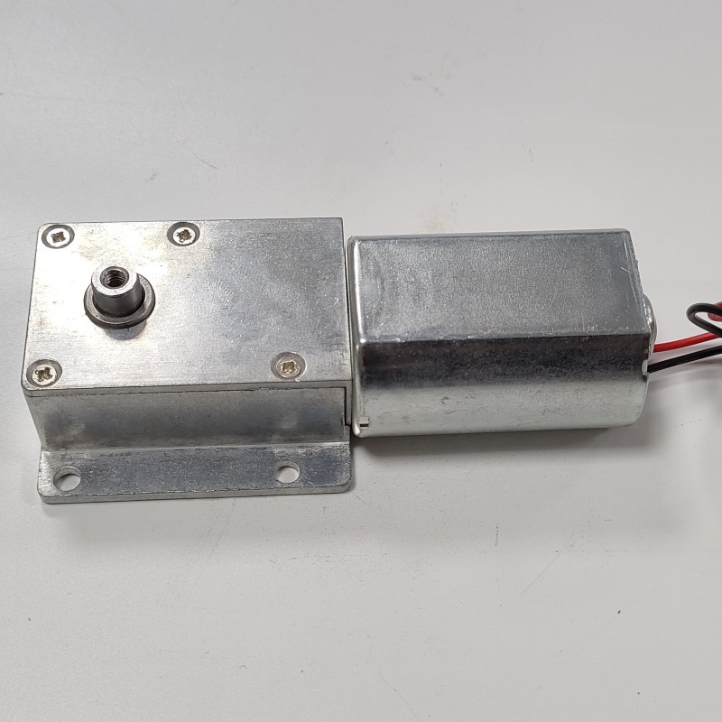 HF3645蜗杆电机 电动餐桌自锁电机油烟机直流减速齿轮转盘电机