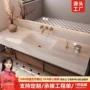 骨骼热弯卫生间岩板洞石