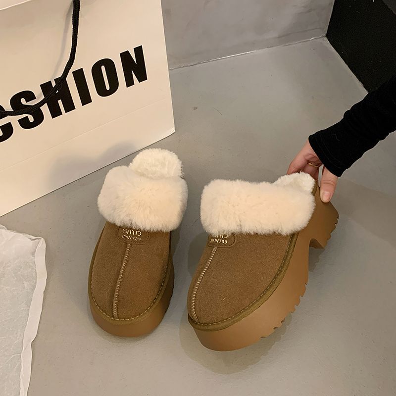Women's Snow Boots, New Winter Style, Retro and Stylish, New Model for Petite Women, Chunky Heel, Outdoor Wear, Fleece-Lined, New Slippers for Women Women's Snow Boots, New Winter Style, Retro and Stylish, New Model for Petite Women, Chunky Heel, Outdoor Wear, Fleece-Lined, New Slippers for Women
