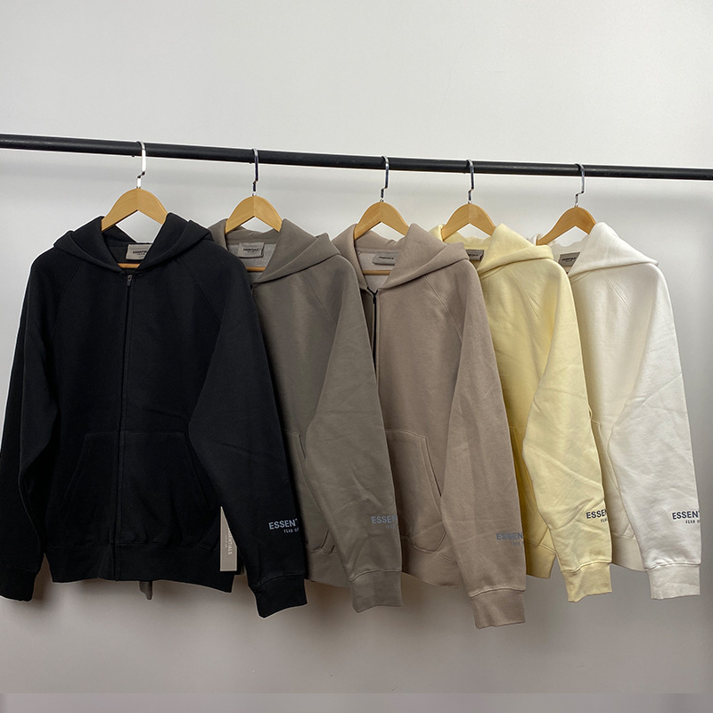 2020Ss Zipper Sweatshirt Fog Multi-Thread Essentials Sweatshirt Street Fashion Brand Hooded Cross-Border Hot Sale 2020Ss Zipper Sweatshirt Fog Multi-Thread Essentials Sweatshirt Street Fashion Brand Hooded Cross-Border Hot Sale