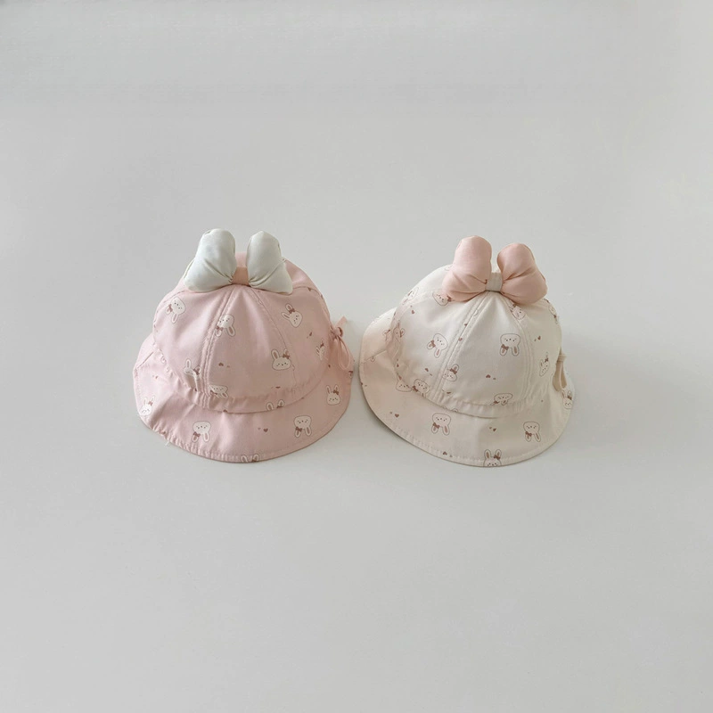 Детская шапка, новая весенняя шапка с рисунком кролика для мальчиков и девочек, детская шапка рыбака, шляпа принцессы для бассейна