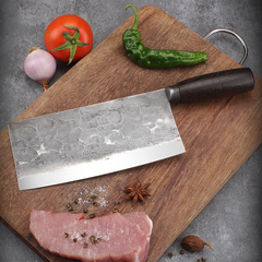 手工鍛打切片刀切肉切菜刀鋒利酒店商用廚師刀免磨刀超快家用菜刀