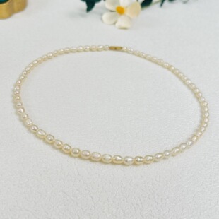 Rose's Story Online Celebrity Susu Same Style Natural Pearl Hepburn Style Advanced Clavicle Chain Female Temperament Versatile Neck Chain
